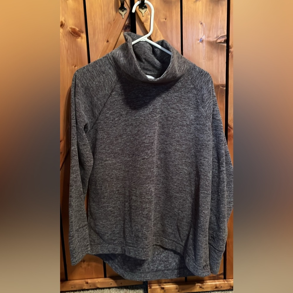 “DSG” Charcoal Cowl Neck Pullover